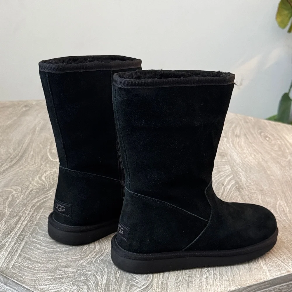 Like New UGG Black Winter Boots with Side Zip